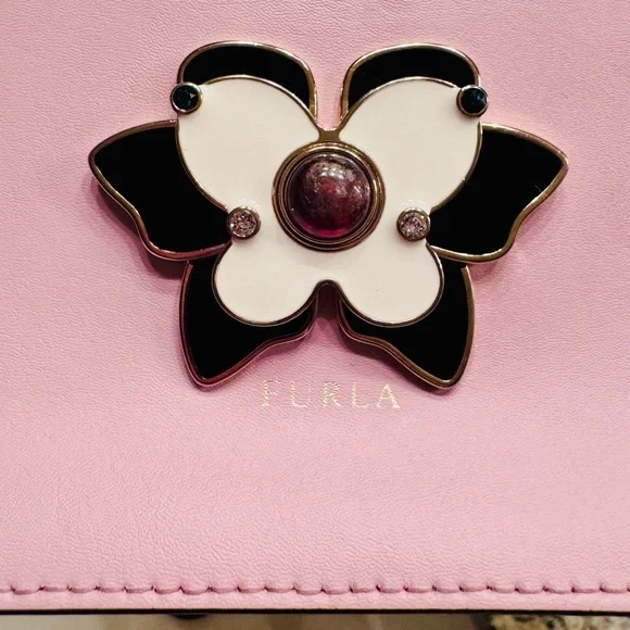 Furla Camelia mughetto pink shoulder 2 way bag - Picture 8 of 8